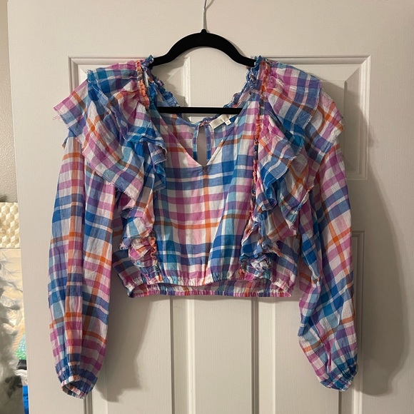 LoveShackFancy Top women’s medium cottagecore boho classic southern preppy fun - Picture 4 of 8